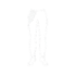 DALL E 2024 10 02 15.59.14 A minimalistic white line drawing of womens leggings with a transparent background. The design should resemble a simple icon or symbol featuring a removebg preview